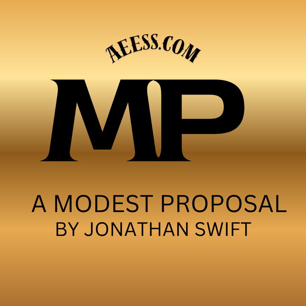 A Modest Proposal by Jonathan Swift book cover